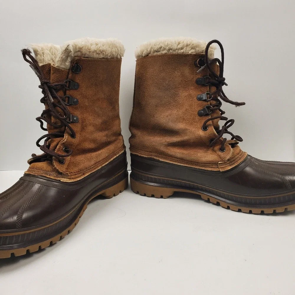 Sorel Boots Mens 9 Kaufman Winter Lined Made in‎ USA Snow Steel Shank Warm